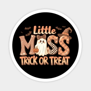 Little Miss Trick or Treat – Cute Halloween Ghost Design Magnet